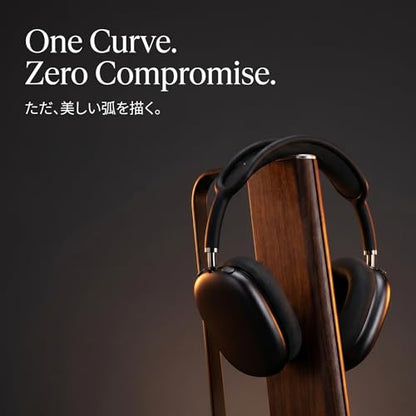 Gunking Headphone Stand with Floating Arc Design — Sculptural Desk Headset Holder for Gaming & Office, Universal Fit for Sony, Bose, AirPods Max & More