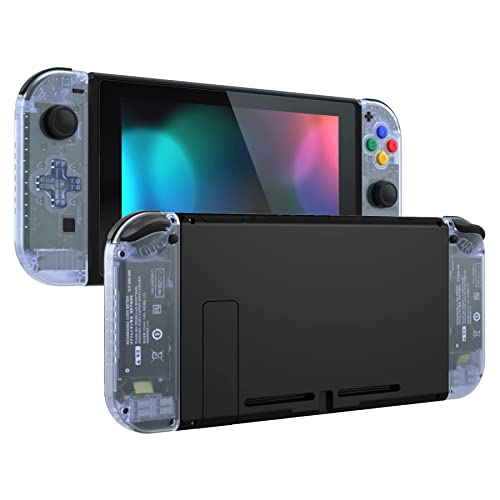 eXtremeRate Glacier Blue Joycon Handheld Controller Housing (D-Pad Version) with Colorful Buttons, DIY Replacement Shell Case for Nintendo Switch & Switch OLED Joy-Con – Console Shell NOT Included - color: Glacier Blue