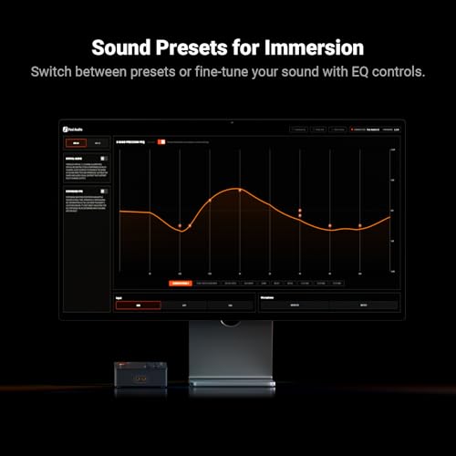 Fosi Audio C3 Gaming DAC Amp for PC, USB External Sound Card with 7.1 Surround Sound, Desktop Volume Control, Footstep Enhancement, Compatible with PS5, Switch, Laptop, Headset for FPS