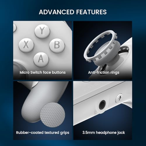 GameSir G7 HE Wired XBOX Controller, Hall Effect Sticks | Officially licensed Controller for XBOX Series X|S, XBOX One, Windows 10|11, PC, Video Game Controller - color: White