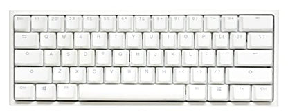 Ducky One 2 Pro Mini White Edition Mechanical Keyboard, RGB LED - Cherry Brown (US) | 60% mechanical gaming keyboard with RGB backlight - color: Cherry MX Brown