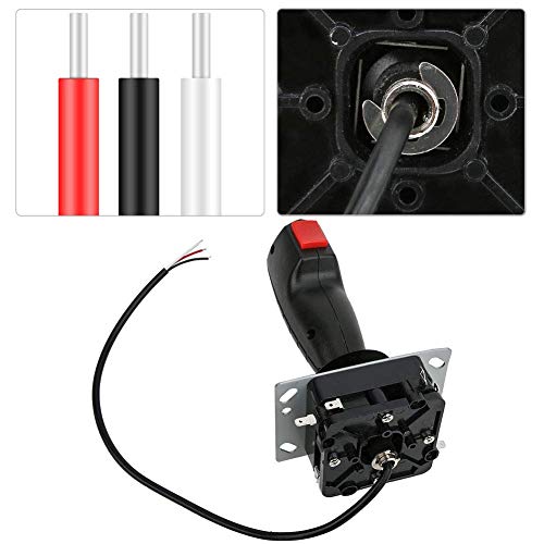 Flight Joystick 8 Way Adjustable Joystick PC Fighting Stick Parts for Video Game Simulator Flight Machines [video game]
