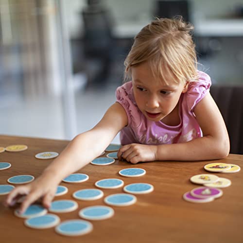 Montessori-Inspired Wooden Matching Game for Toddlers 2-4 Years - Durable, Scratch-Resistant 36 Card Set, Includes Carry Bag - Memory Game for Toddlers 2-4 Years - Cognitive Verbal Skills Development - size: First Words 36 cards