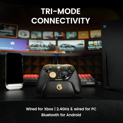 GameSir G7 Pro Wired Controller for Xbox Series X|S, Xbox One, Wireless Gamepad for PC&Android with TMR Sticks, Hall Effect Analog Triggers, 1000Hz Polling Rate, 3.5mm Audio Jack - Golden - color: Golden