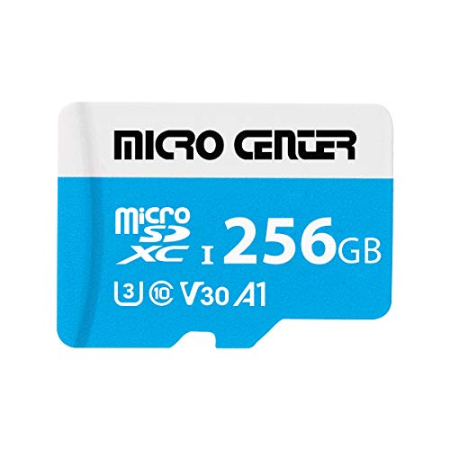Micro Center Premium 256GB microSDXC Card, Nintendo-Switch Compatible Micro SD Card, UHS-I C10 U3 V30 4K UHD Video A1 Flash Memory Card with Adapter (256GB) - size: U3 A1 - 256GB