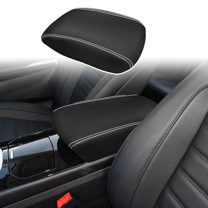 ramuel Center Console Armrest Cover for Ford Edge 2015-2025 | Anti-Scratch ，Non-Slip ，PU Leather ，Easy Install - size: for Edge