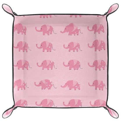 Pink Elephants Dice Tray Dice Rolling Tray Folding Dice Holder for Dice Games, Like RPG, DND and Other Table Games - color: Multi 18