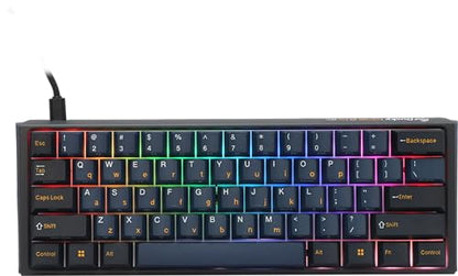 Ducky One 3 Mini Pro Nazca 8K 60% Hotswap RGB Triple Shot PBT Mechanical Keyboard - Cherry MX2A Red | 60% mechanical gaming keyboard with hot-swappable switches, PBT tripleshot keycaps, RGB backlight - size: Cherry MX2A Red, style: 60%
