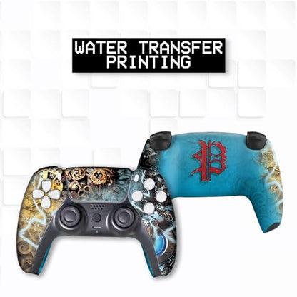 Dishonestty Custom PS-5 Controller Wireless compatible with Play-Station 5 Console by BCB Controllers | Proudly Customized in USA with Permanent HYDRODIP Printing(NOT JUST A SKIN)(MODDED) - color: Dishonestty, size: Modded - Front & Back Print