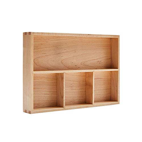 pandapark Wood Organizer Tray,Black Walnut,Desk & Drawer Storage Box (Maple Master) - color: Maple Master-4
