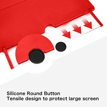 12" Screen Magnifier Amplifier, Generation of Mmobile Mobile Phone Holder Screen Magnifier, for Watching Movies, Videos, Etc. The Best Choice for Gifts (Red) - color: Red
