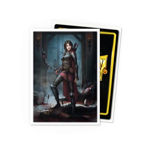 Dragon Shield | Flesh & Blood Art Sleeves | 100 CT - Smooth & Tough Premium TCG Sleeves | Compatible with Pokemon, One Piece & Magic the Gathering | Azalea - color: Azalea