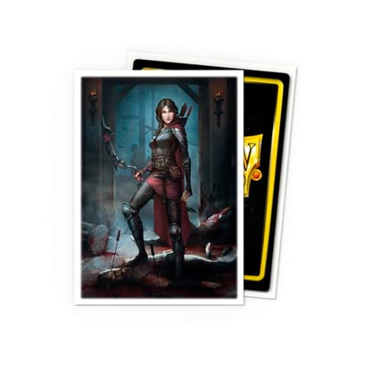 Dragon Shield | Flesh & Blood Art Sleeves | 100 CT - Smooth & Tough Premium TCG Sleeves | Compatible with Pokemon, One Piece & Magic the Gathering | Azalea - color: Azalea