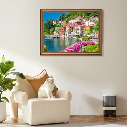 Jigsaw Puzzles for Adults 1000 Piece Puzzle for Adults 1000 Pieces Puzzle 1000 Pieces-Italy Famous Scenery Lake Como - color: Lake Como