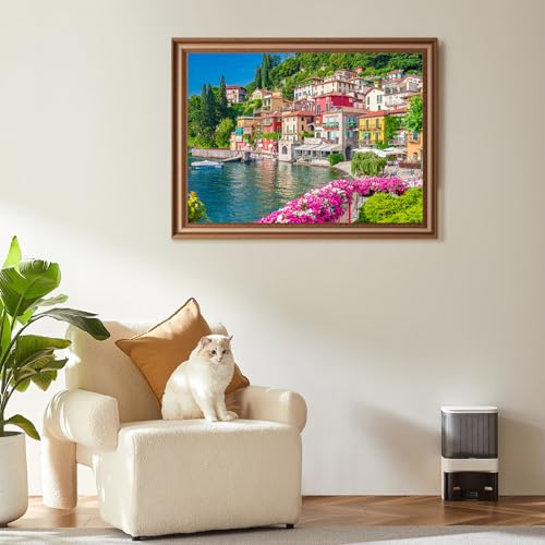 Jigsaw Puzzles for Adults 1000 Piece Puzzle for Adults 1000 Pieces Puzzle 1000 Pieces-Italy Famous Scenery Lake Como - color: Lake Como