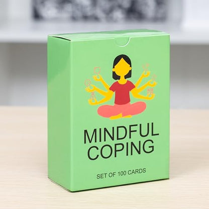 100 Coping Skills Cards for Teens & Adults, Ages 12+ – Mindfulness, Self-Care and Stress Management Activities for Emotional Wellness, Reflection and Calm - style: Coping Activity Cards