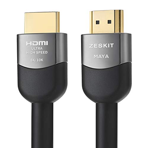 Zeskit Certified 2.1 8K HDMI Cable 48Gbps 4K120Hz Compatible with Soundbar eARC HDR10 VRR Dolby Vision Atmos HDCP 2.2 2.3 PS5 Xbox Series X Apple TV Roku (Ultra High Speed, Maya CL3 In Wall Long 13ft) - size: 13 ft