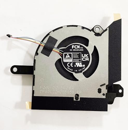 Replacement CPU+GPU Cooling Fan for ASUS ROG Flow X13 2023 GV302X GV302XI GV302XV GV302XU GV302XA DC5V Series 13NR0EN0T04011 13NR0EN0T05011 DFS5L22H05B858 FQ6U DFS5L22H05B857 FQ6T