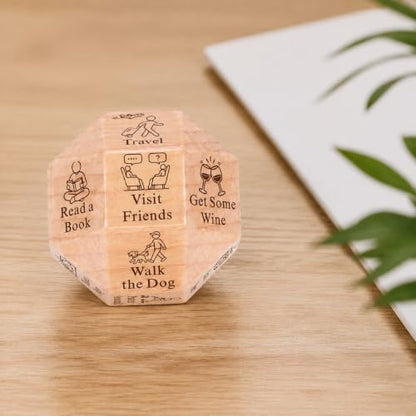 Funny Retirement Gift Dice for Men Women, 2026 Wooden Dice Retired Gift for Him Her, Funny Decision Dices Happy Retirement Gifts for Teacher Coworker, Going Away Leaving Farewell