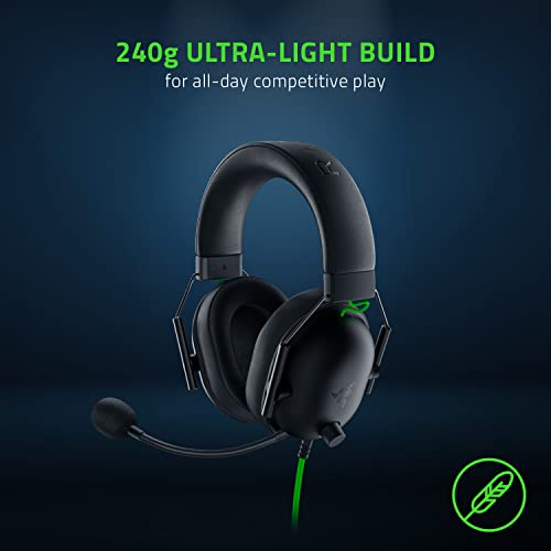 Razer BlackShark V2 X Wired Gaming Headset with 7.1 Surround Sound, 50mm Drivers, Noise Cancelling Mic (Pack of 8) - color: Black, size: USB (Pack of 8), style: PC
