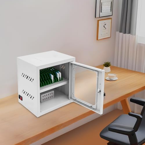 Rechargeable Mobile Phone Charging Cabinet,12 Slots Cell Phones Charging Station Portable Cellphone Charging Cart with Combination Lock, for Students and Employees, Tourists(12-Slots) - size: 12-Slots
