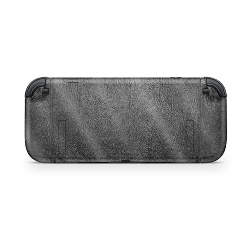 Glossy Glitter Gaming Skin Compatible with Nintendo Switch 2 Console Only - Black Leather - Premium 3M Vinyl Protective Wrap Decal Cover - Easy to Apply | Crafted in The USA by MightySkins - color: Black Leather, size: Switch 2 Console Skin Only, style: G