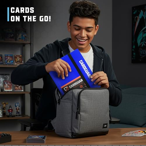 CardGuard Trading Card Binder Pro-Folio – 9 Pocket Binder - Side-Loading Album, Durable & Acid-Free Storage for Pokémon, YuGiOh, MTG, TCG, Game & Sports Cards, Blue - color: Blue