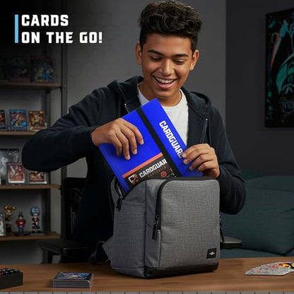 CardGuard Trading Card Binder Pro-Folio – 9 Pocket Binder - Side-Loading Album, Durable & Acid-Free Storage for Pokémon, YuGiOh, MTG, TCG, Game & Sports Cards, Blue - color: Blue