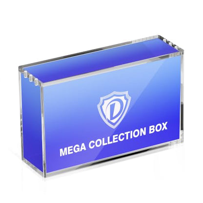 Clear Acrylic Display Case,Stackable Storage Box with Magnetic Closure,Compatible with Mega Charzrd X ex UPC and 151 UPC,Ideal for Showcasing Collectibles(Mega,1 Pack) - size: Mega
