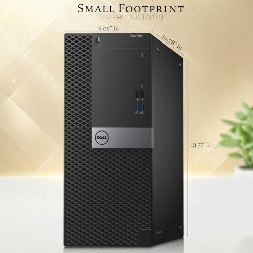 Dell Gaming Tower Desktop PC – Intel Core i5-6500 – 16GB RAM – 512GB SSD – GeForce GTX 1050 Ti – New 24" LED Monitor – Keyboard & Mouse – Windows 11 Pro – Gaming Computer (Renewed)