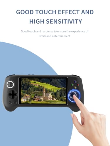 [2 Park] Screen Protector for RG556 5.48 Inch Handheld Game Consoles Tempered Glass Film, Screen Protector for AntiBoring Games RG556 Handheld Gaming Anti-Scratch & Sensitive & 9H Hardness
