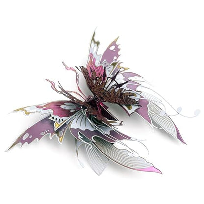 Butterfly 3D Metal Puzzle for Adults, Mechanical Butterfly Metal Model Building Kit, 50+PCS Steampunk Bionic QianYuDie Jigsaw Puzzles Animal, DIY Craft Kit Toy Gift -KIT - style: 50PCS+, KIT Version, Edition 5