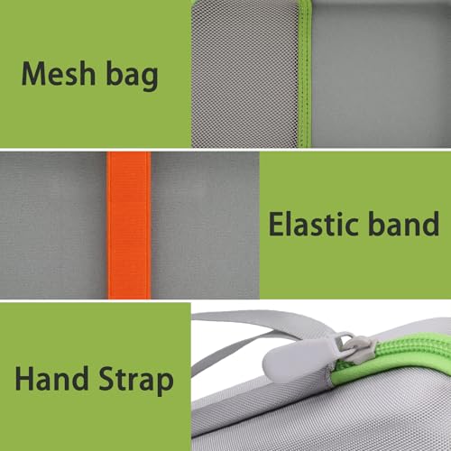 Baval Hard Case for Leapfrog Leapster Ultra Handheld Learning Game Console | Shockproof, Impact-resistant, Protective Storage Box, Portable Carrying Box, Elastic Straps, Mesh Pocket