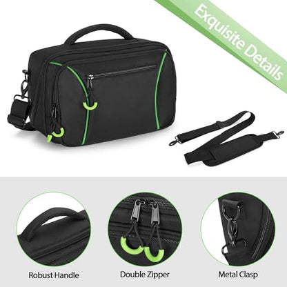 PGmoon Travel Carrying Case Compatible with Xbox Series S Console | Storage Carry Bag with Padded PE Foam Liner for Controllers, Cables and More Accessories (Patent Design)