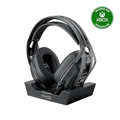 RIG 800 PRO HX Wireless Gaming Headset & Multi-Function Base Station Xbox | Officially Licensed for Xbox Series X|S, Xbox One, PC - Dolby Atmos 3D Audio - Up to 60 Hour Battery - Flip-to-Mute Mic