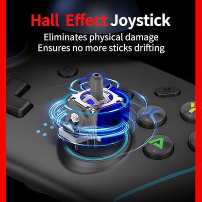 NBCP X8 2 Pack Bluetooth Wireless Pro Controller Dual Pack, Bluetooth Gamepad for Nintendo Switch/OLED/Lite/Switch 2, PC, Android, iOS - Hall Effect Joystick No Drift, Dual Vibration, Turbo, 2 Back Macro