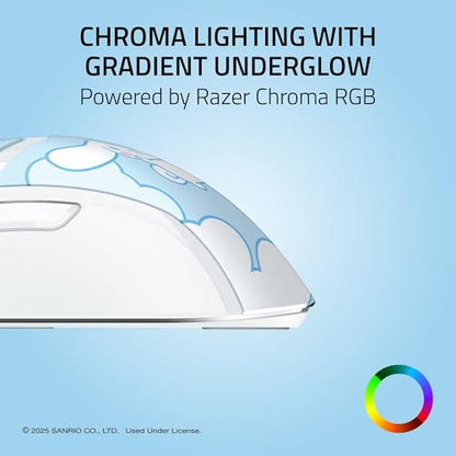 Razer Cobra Wired Gaming Mouse, 58g Lightweight, Cinnamoroll Edition | Gen-3 Optical Switches, Chroma RGB Lighting Underglow, 8500 DPI Optical Sensor, 100% PTFE Mouse Feet, Speedflex Cable - color: Cinnamoroll Edition
