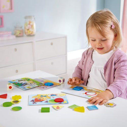 HABA My Very First Games – Teddy’s Colors & Shapes Educational Games & Toddler Activities with Wooden Pieces for Learning Colors, Shapes & Turn-Taking