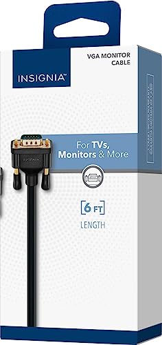 INSIGNIA VGA Monitor Cable - size: 6 ft, style: VGA Monitor Cable