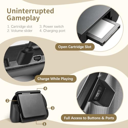 Comfort Grip for Game Boy Advance SP, Accessories for Original GBA SP, Ergonomic Holder for GBA SP Handheld Console