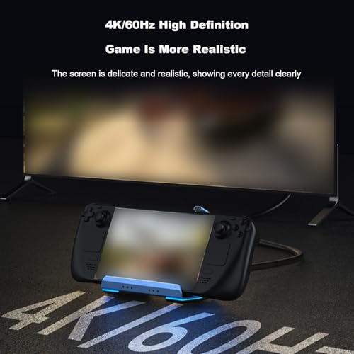 Zunate 9 in1 USB C Docking Station with Dual Cooling Fans, 4K 60Hz HDMI, 100W PD, Gigabit Ethernet, 6 USB Ports, Foldable Stand for Handheld Consoles