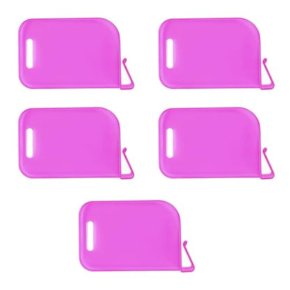 5pieces Trading Card Box Baffle Clip Card Storage Partition Board Card Box Divider Clapboard - color: Purple