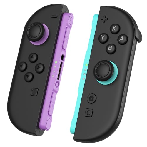 Switch 2 Controller Compatible with Nintendo Switch 2 Controller, Replacement Wireless Controller for Switch 2, Support Rumble/Motion Controls/Gamechat(Pruple & Green)