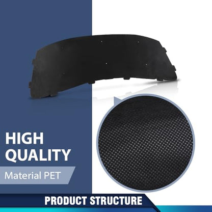 PIT66 Hood Insulation Pad 1/2" W/ Clips Compatible with Land Rover Range Rover 2002-2012 - style: 2002-2012 Range Rover