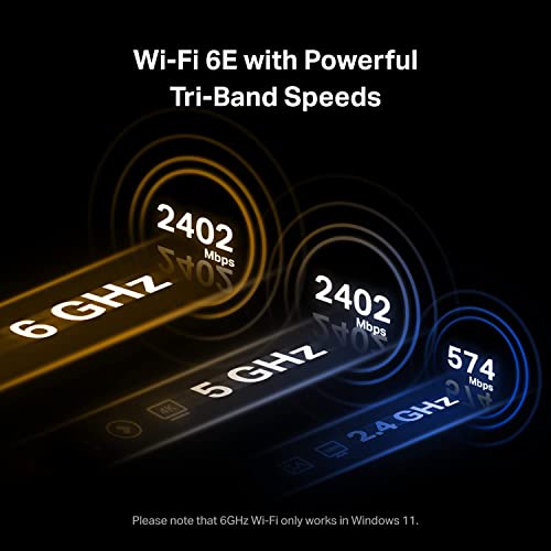 TP-Link WiFi 6E Intel AX210 AXE5400 PCIe WiFi Card for Desktop PC - (Archer TXE72E), Bluetooth 5.3, WPA3, 802.11ax Tri Band Wireless Adapter with MU-MIMO, OFDMA, Ultra-Low Latency, for Windows 10,11 - style: AXE5400, WiFi 6E