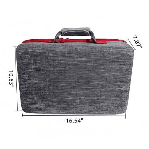 Carrying Case for PS5, Hard Shell Travel Carry Case Compatible with Playstation 5 Console, Thickened Protective Travel Bag w/ Shoulder Strap, for Console, Controllers, Headset, Gaming Accessories