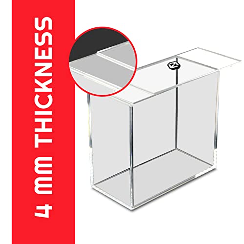 EVORETRO ETB Acrylic Case Protector for Pokemon, Sliding-Lid Design | 1 Pack | 4.0mm Thick | UV-Resistant & Acid-Free | Stackable | Clear | Scratch-Resistant | Not for Booster Box, UPC, SPC - style: ETB Lid (1)
