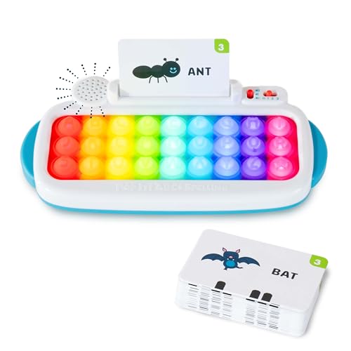 Chuckle & Roar Pop It! ABC & Spelling Keyboard - Multicolor - Smart Letter Guidance with Alphabet Learning Toys - Soft Silicone Keys for Toddler Sensory Toys - Compact Travel Play Kit for Toddlers 1-3