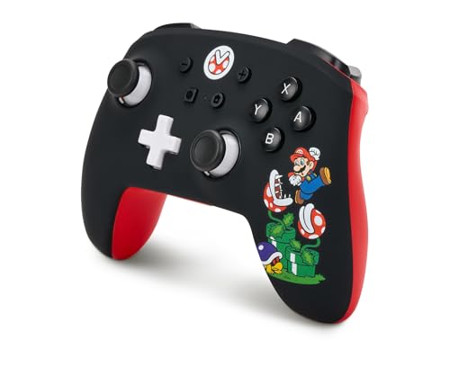PowerA Enhanced Wireless Controller for Nintendo Switch/Switch 2 / Switch Lite/OLED Model - Mario Mayhem - Gamepad, game controller, Officially Licensed (Amazon Exclusive) - color: Mario Mayhem
