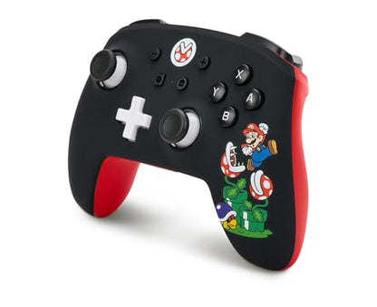 PowerA Enhanced Wireless Controller for Nintendo Switch/Switch 2 / Switch Lite/OLED Model - Mario Mayhem - Gamepad, game controller, Officially Licensed (Amazon Exclusive) - color: Mario Mayhem